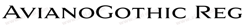 AvianoGothic Regular字体转换